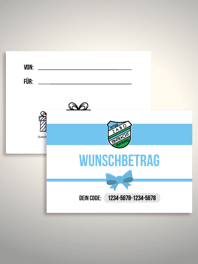 Geschenkgutschein per Versand (Weiß)