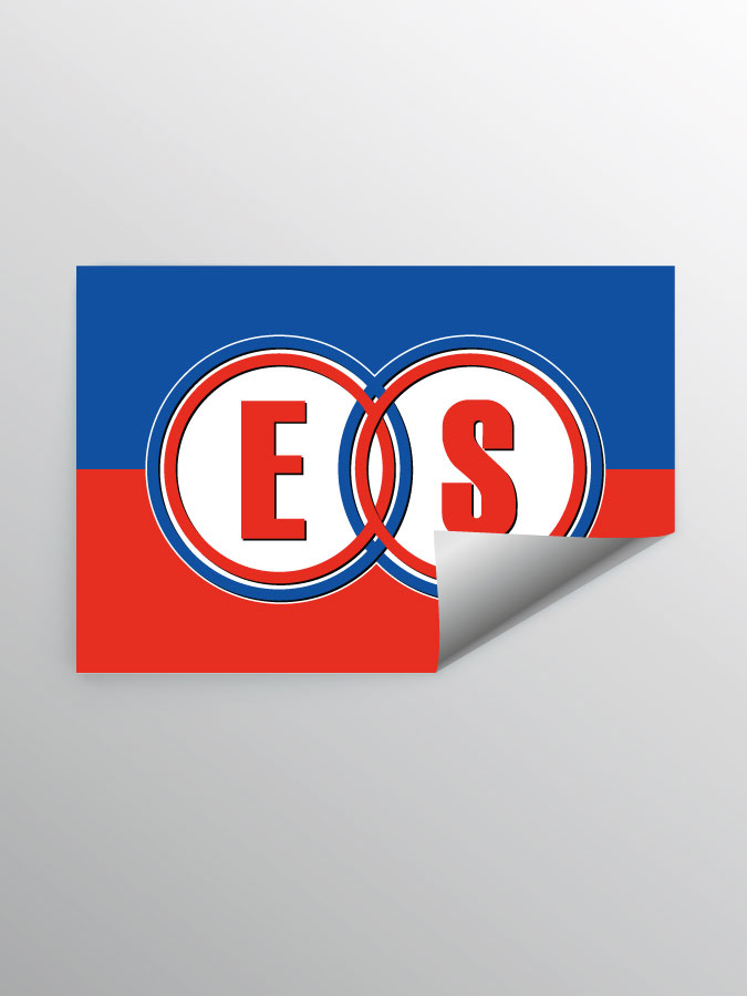 Aufkleber DIN A7 Logo
