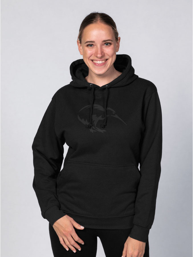Hoodie All Black Damen