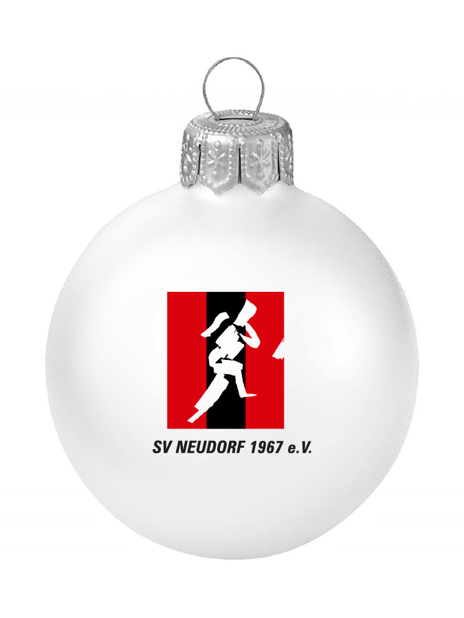 Weihnachtskugel Logo 8cm