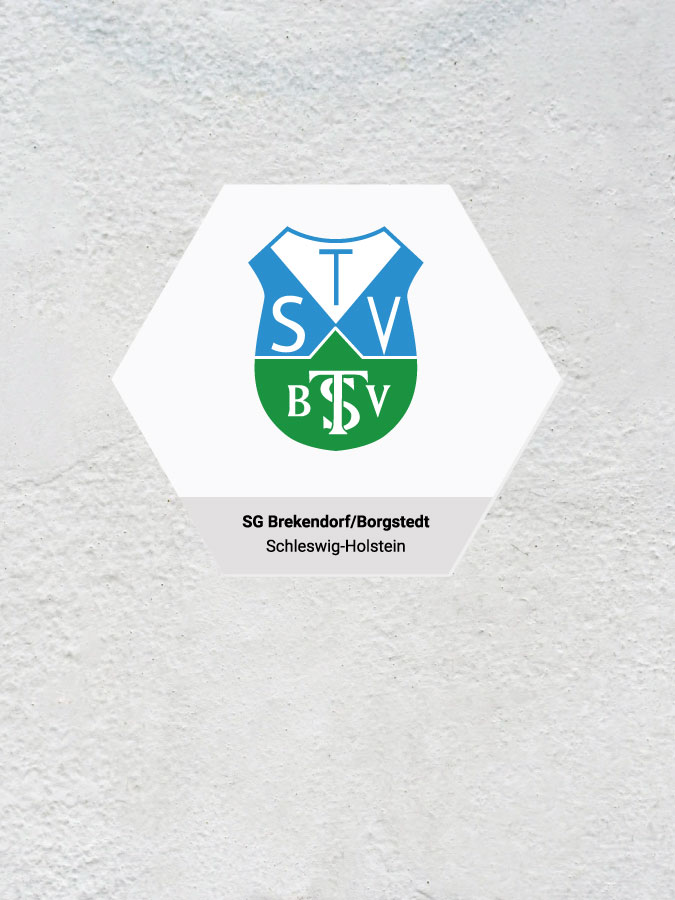 Wandkachel Hexagon mit Logo