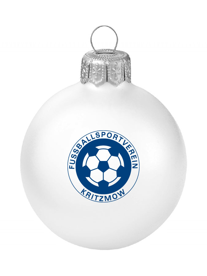 Weihnachtskugel Logo 8cm