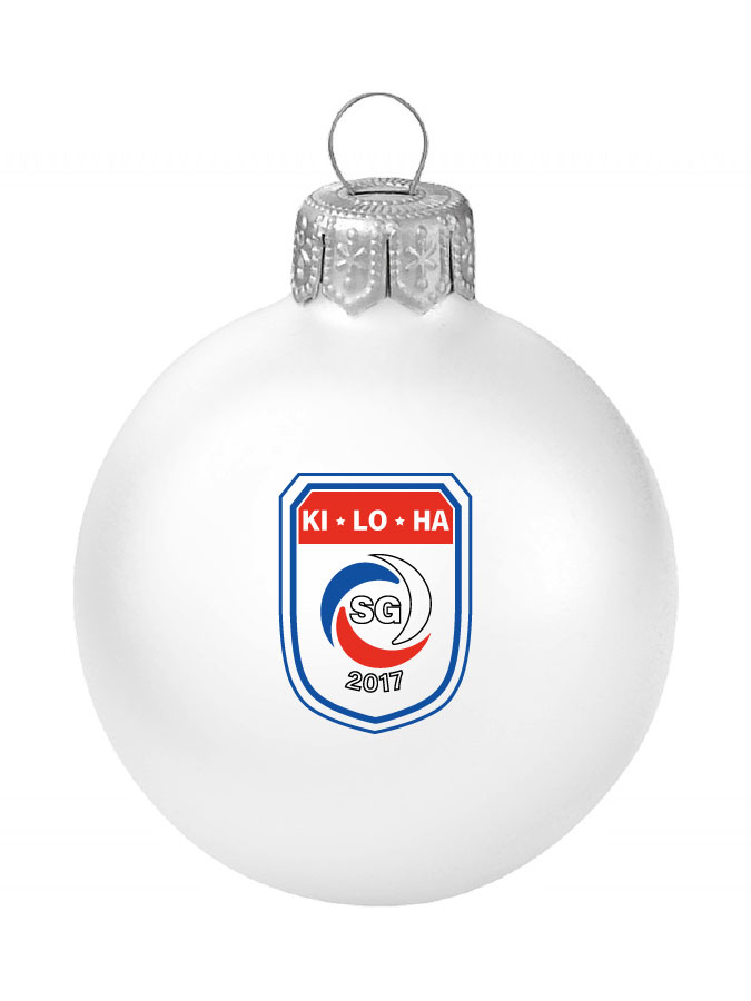 Weihnachtskugel Logo 8cm