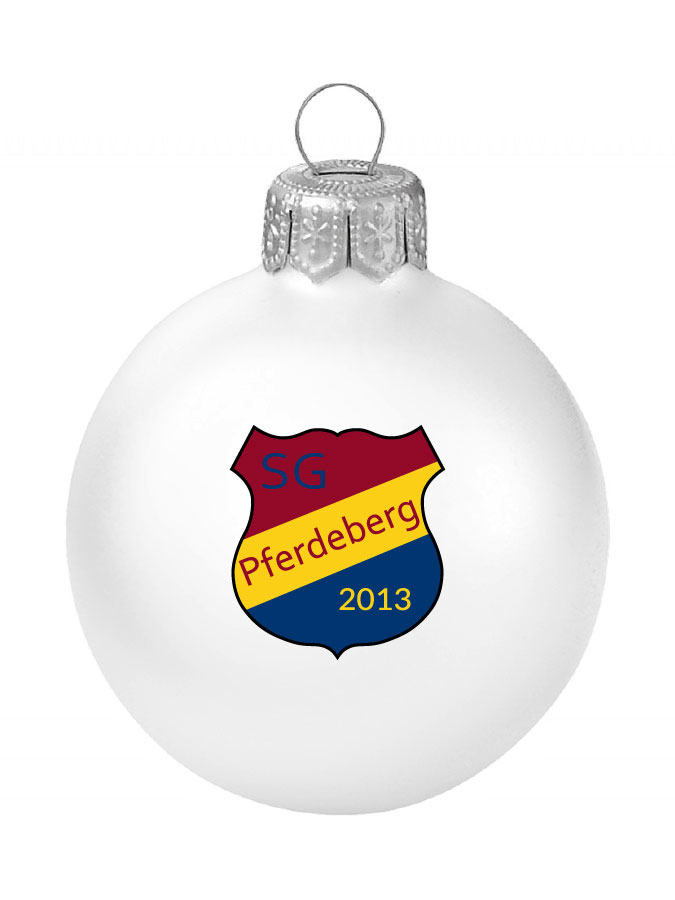 Weihnachtskugel Logo 8cm