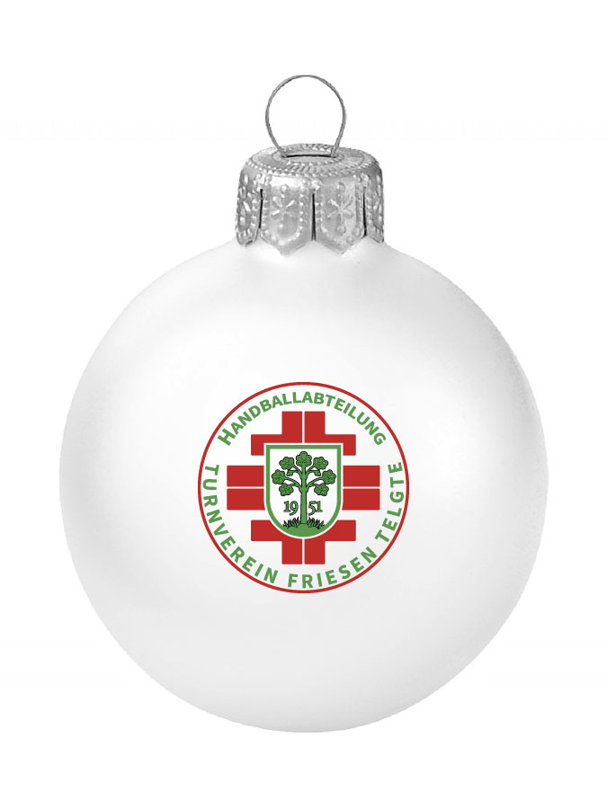 Weihnachtskugel Logo 8cm