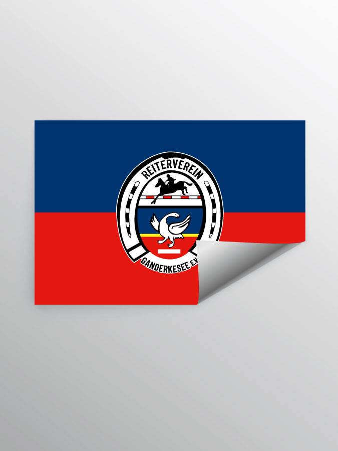Aufkleber DIN A7 Logo