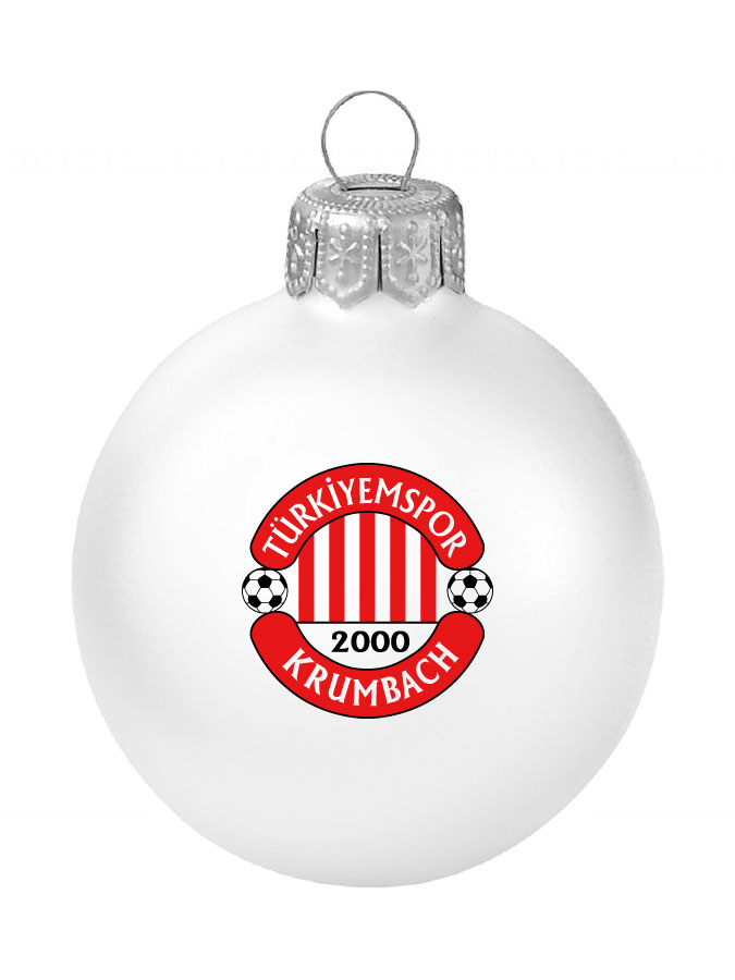 Weihnachtskugel Logo 8cm