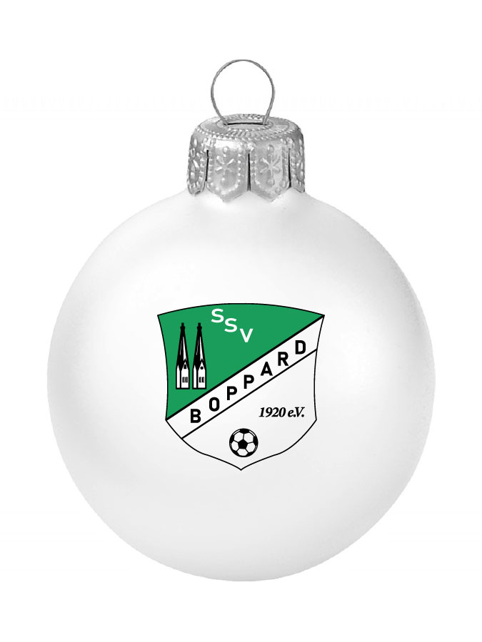 Weihnachtskugel Logo 8cm