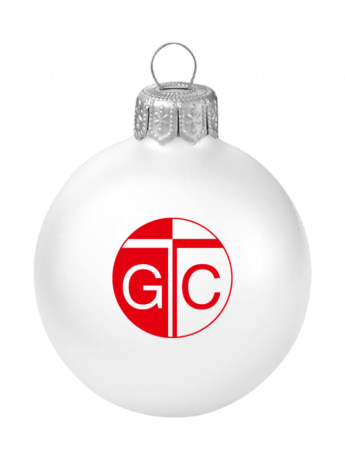 Weihnachtskugel Logo 8cm