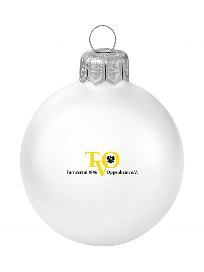 Weihnachtskugel Logo 8cm
