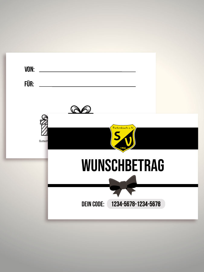 Geschenkgutschein per Versand (Weiß)