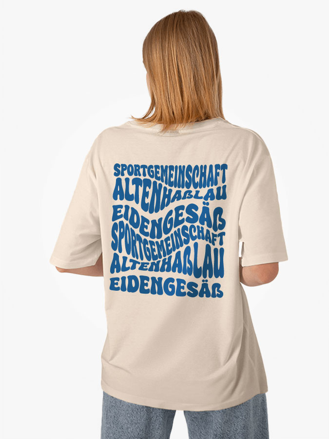 Oversized Shirt Wavy Damen