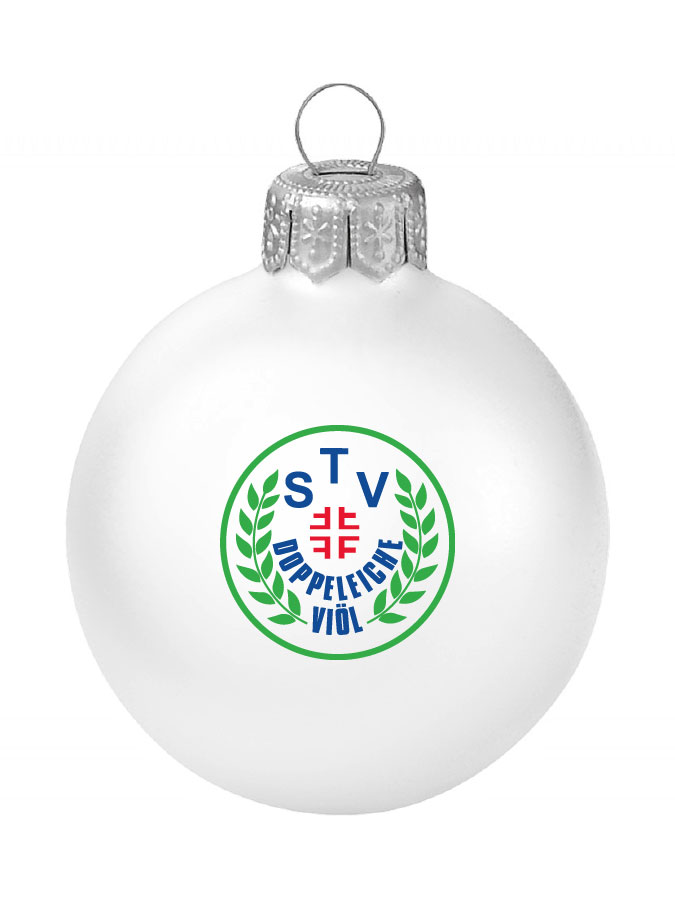 Weihnachtskugel Logo 8cm