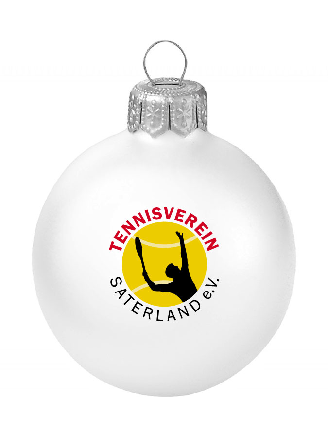 Weihnachtskugel Logo 8cm