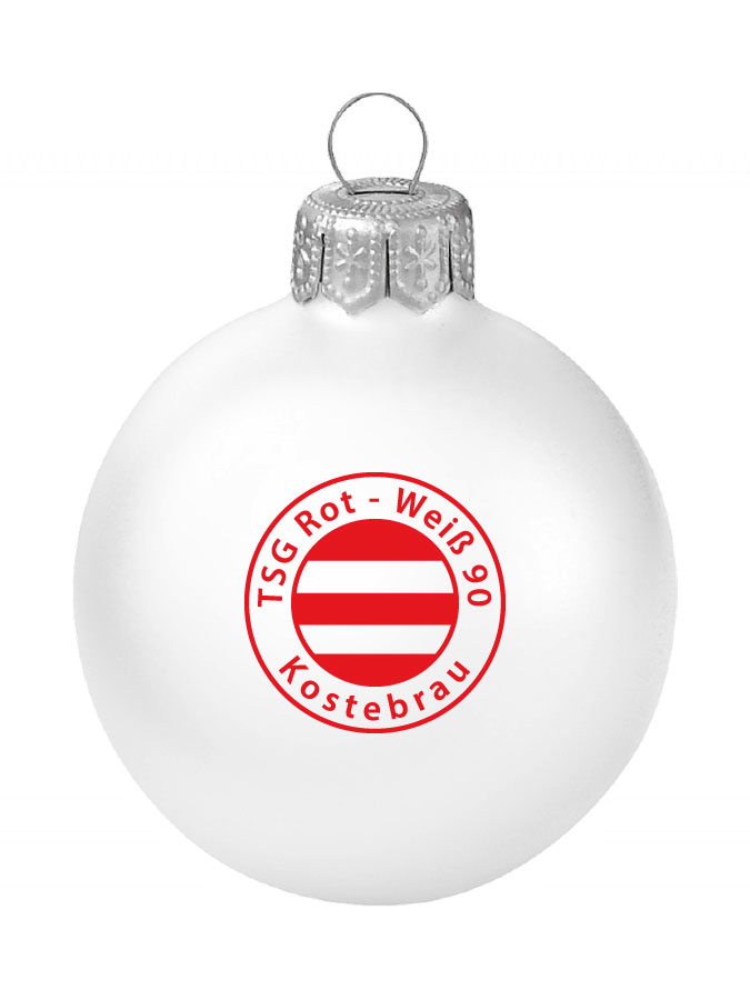 Weihnachtskugel Logo 8cm