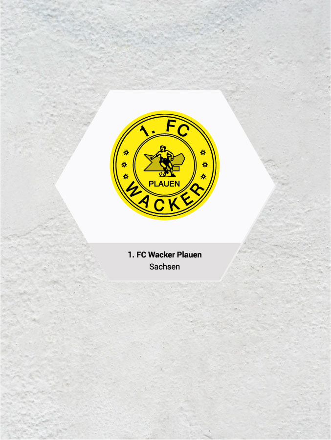 Wandkachel Hexagon mit Logo