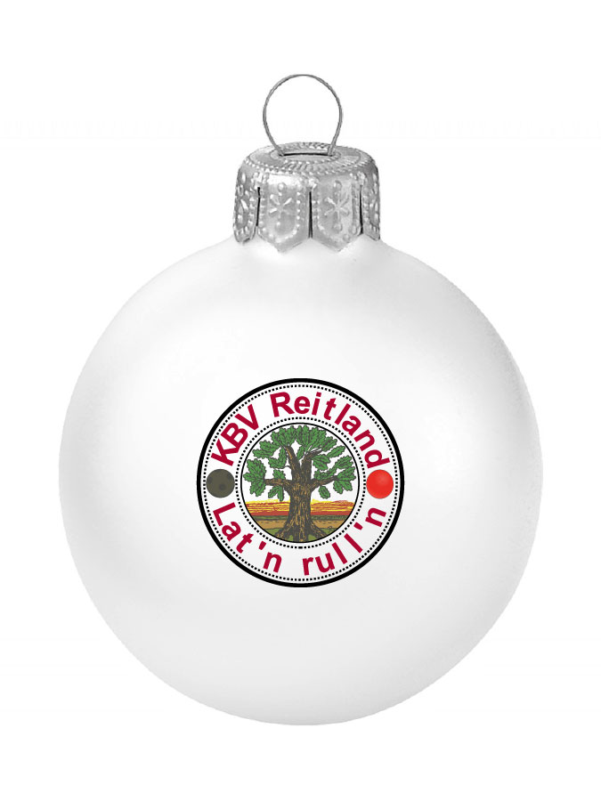 Weihnachtskugel Logo 8cm