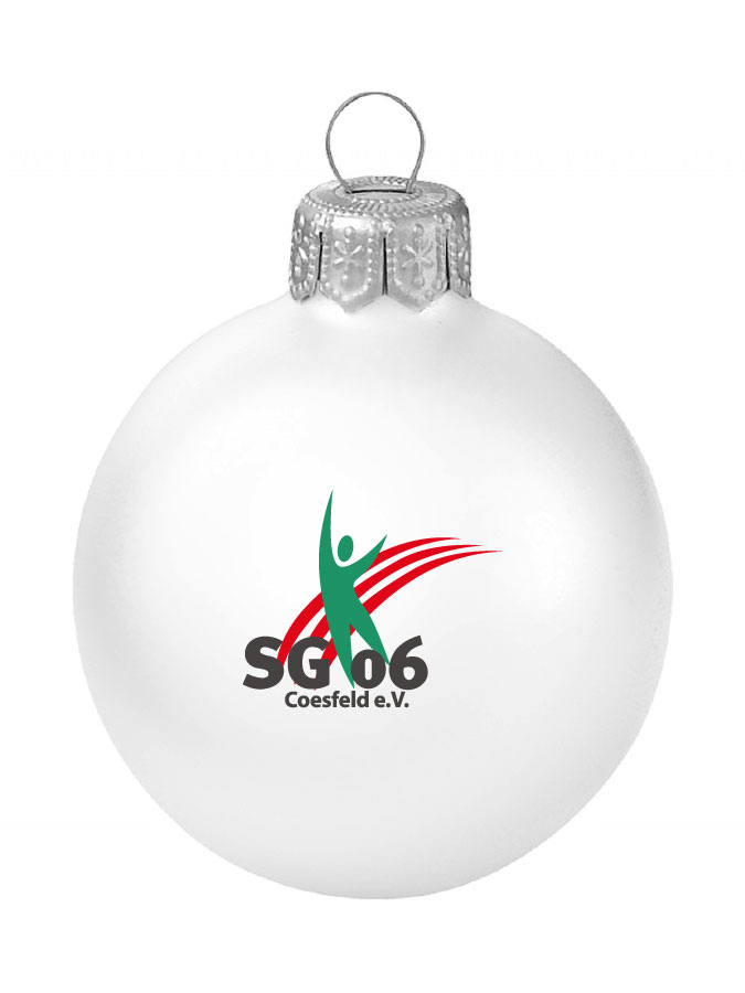 Weihnachtskugel Logo 8cm