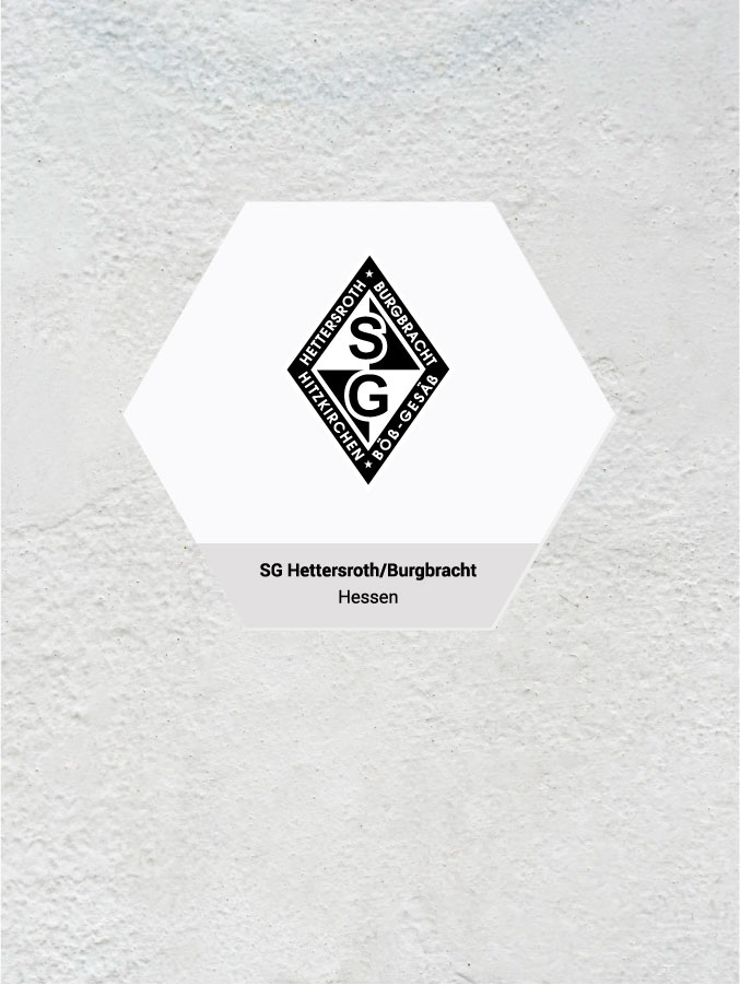 Wandkachel Hexagon mit Logo