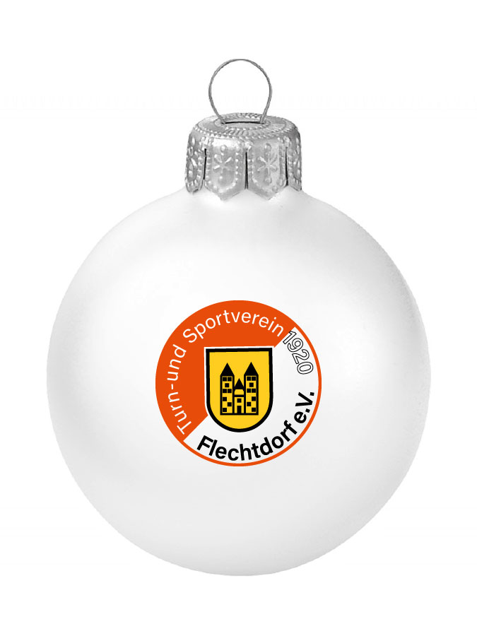 Weihnachtskugel Logo 8cm