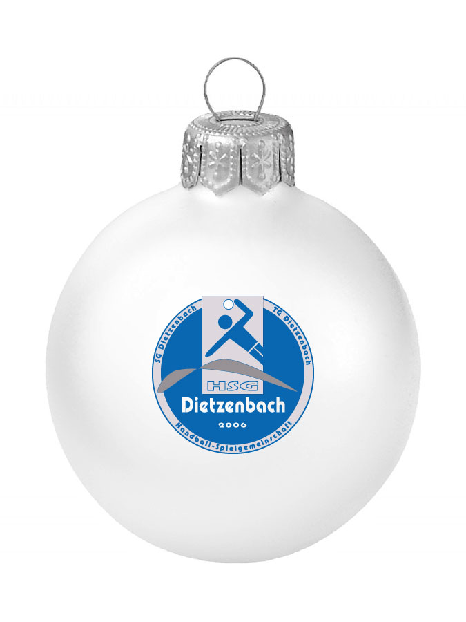 Weihnachtskugel Logo 8cm