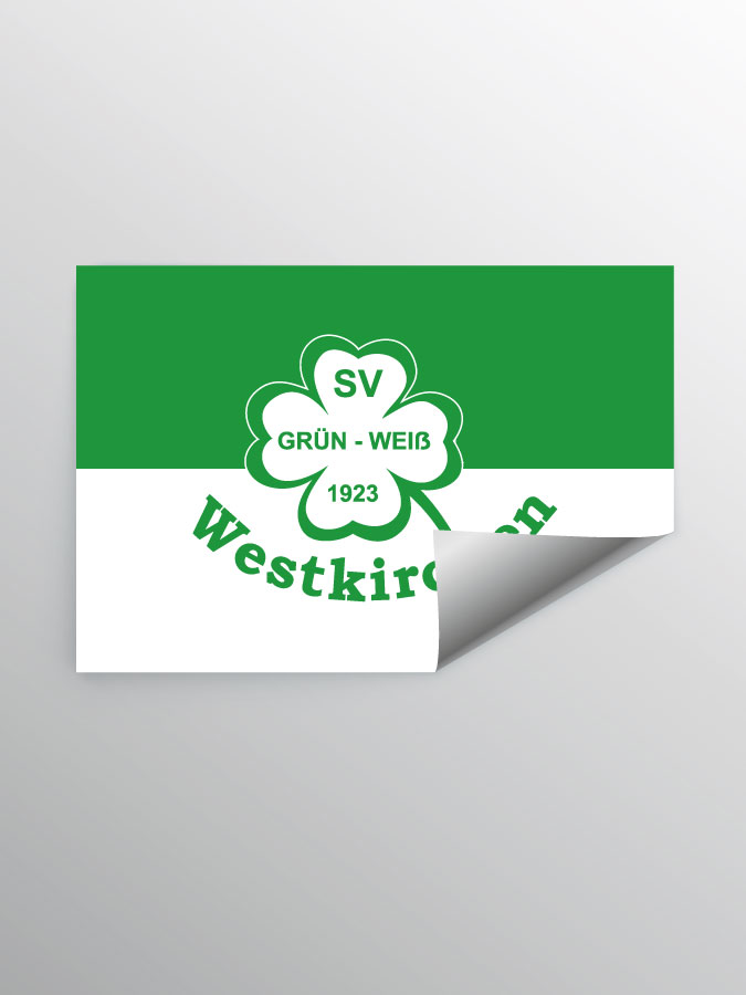 Aufkleber DIN A7 Logo