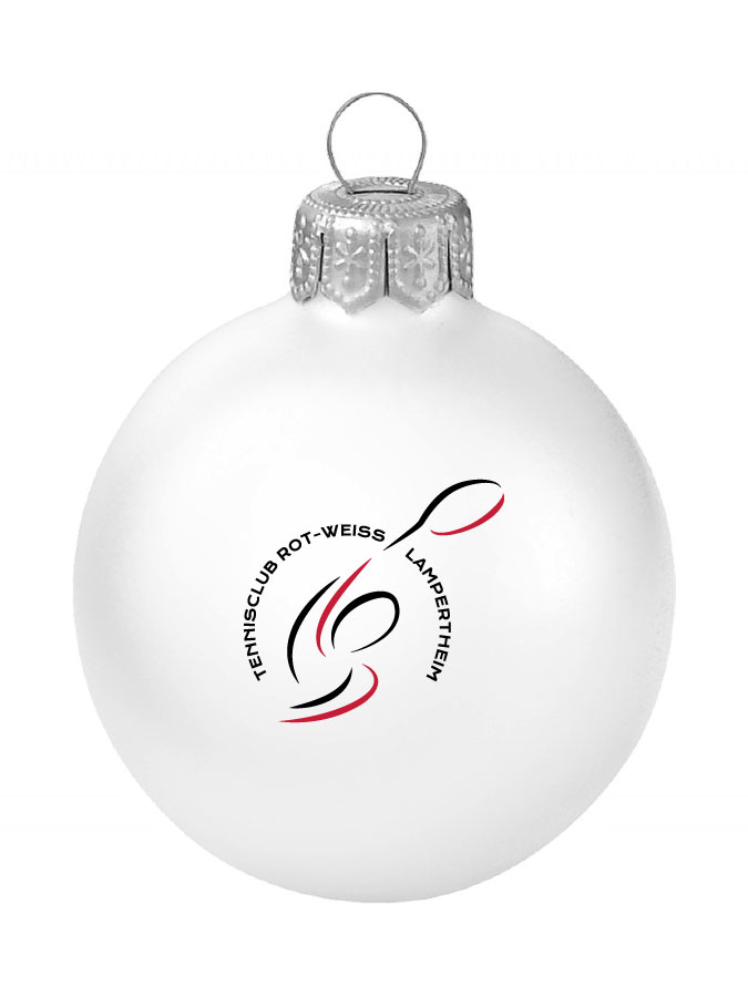 Weihnachtskugel Logo 8cm