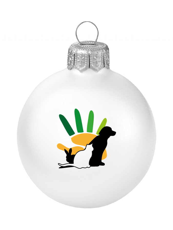 Weihnachtskugel Logo 8cm