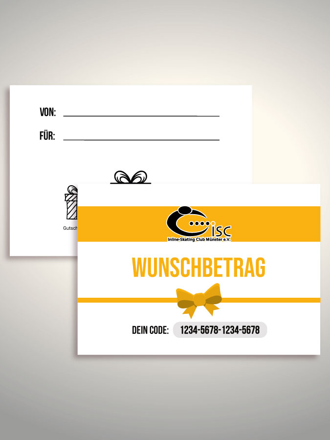 Geschenkgutschein per Versand (Weiß)