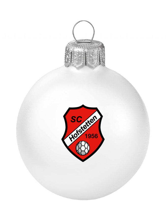 Weihnachtskugel Logo 8cm