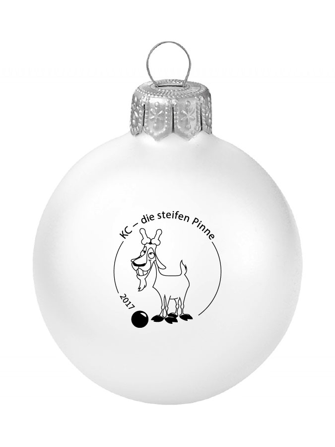 Weihnachtskugel Logo 8cm