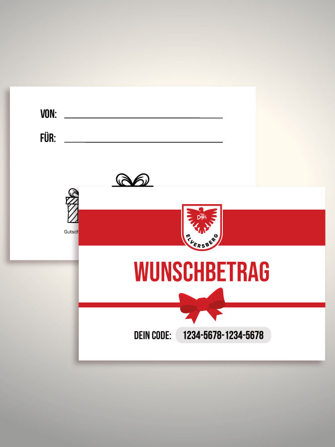 Geschenkgutschein per Versand (Weiß)