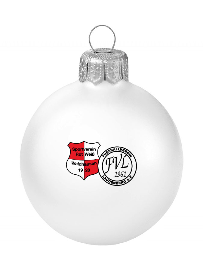 Weihnachtskugel Logo 8cm