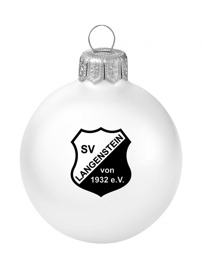 Weihnachtskugel Logo 8cm