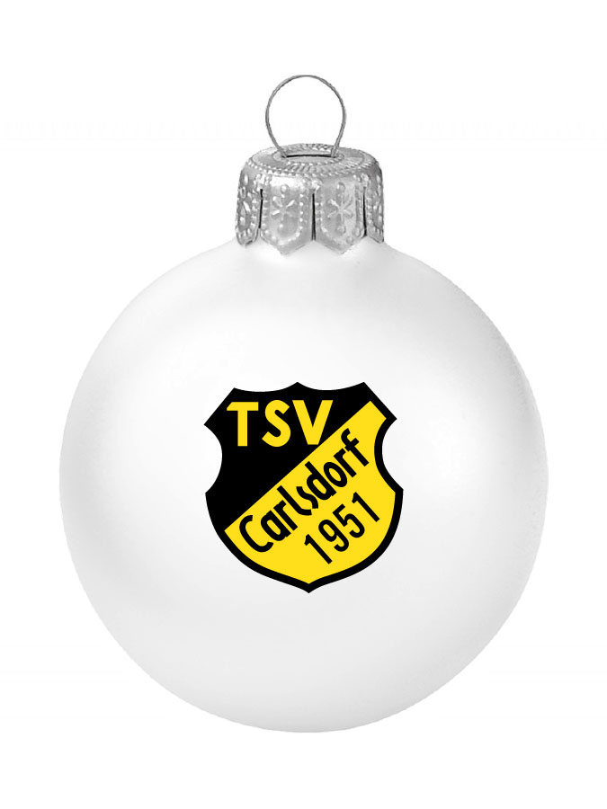 Weihnachtskugel Logo 8cm