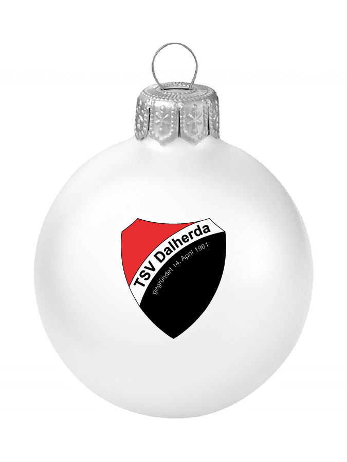 Weihnachtskugel Logo 8cm