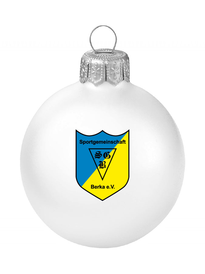 Weihnachtskugel Logo 8cm