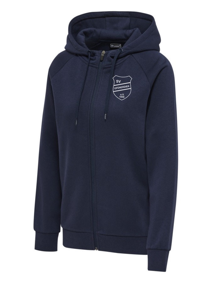 Hummel Red Classic Zip Hoodie Damen