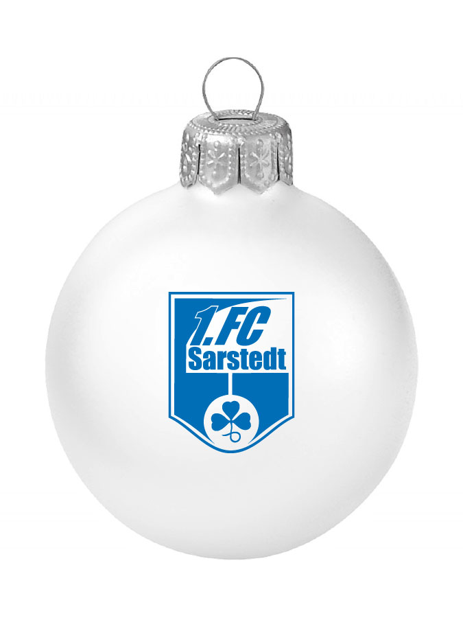 Weihnachtskugel Logo 8cm