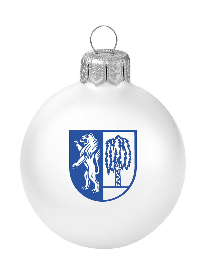 Weihnachtskugel Logo 8cm