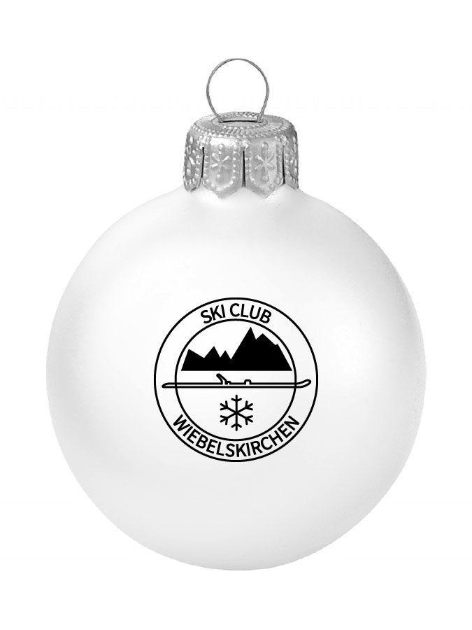 Weihnachtskugel Logo 8cm