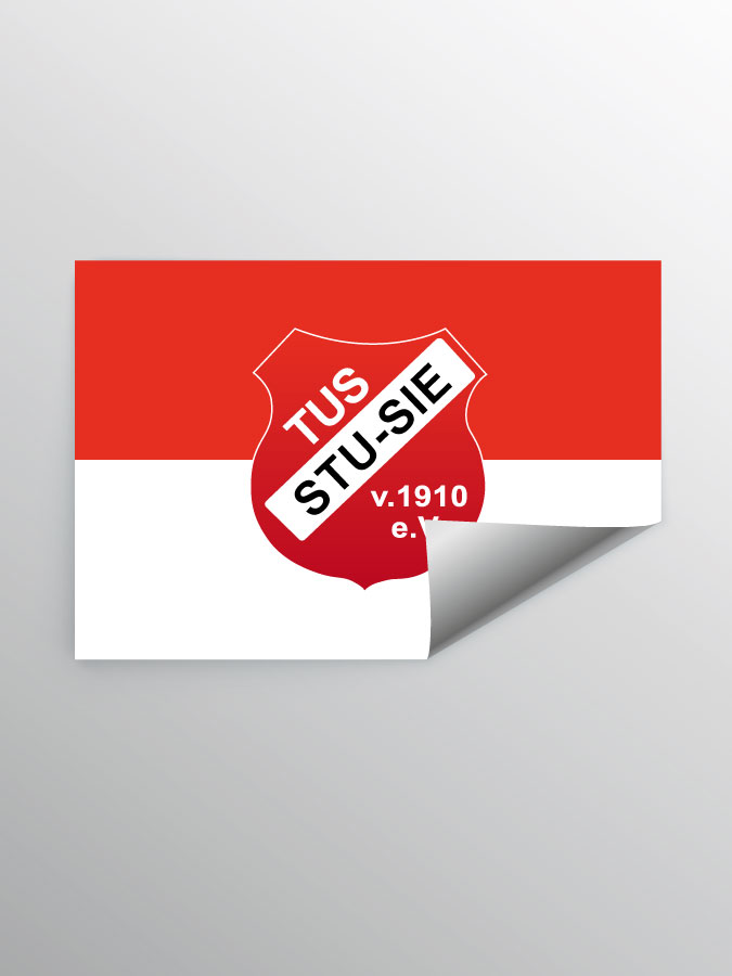 Aufkleber DIN A7 Logo
