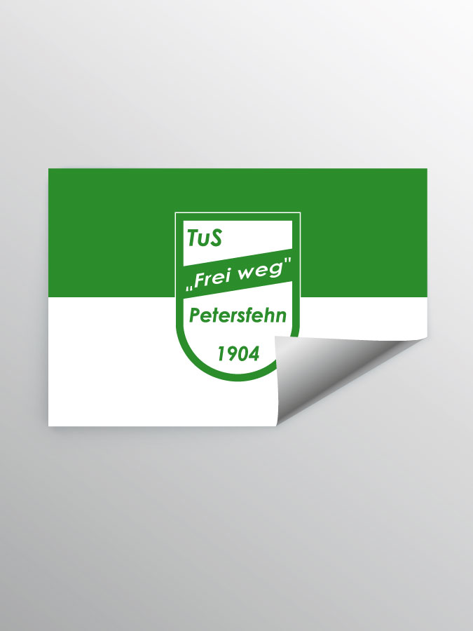 Aufkleber DIN A7 Logo