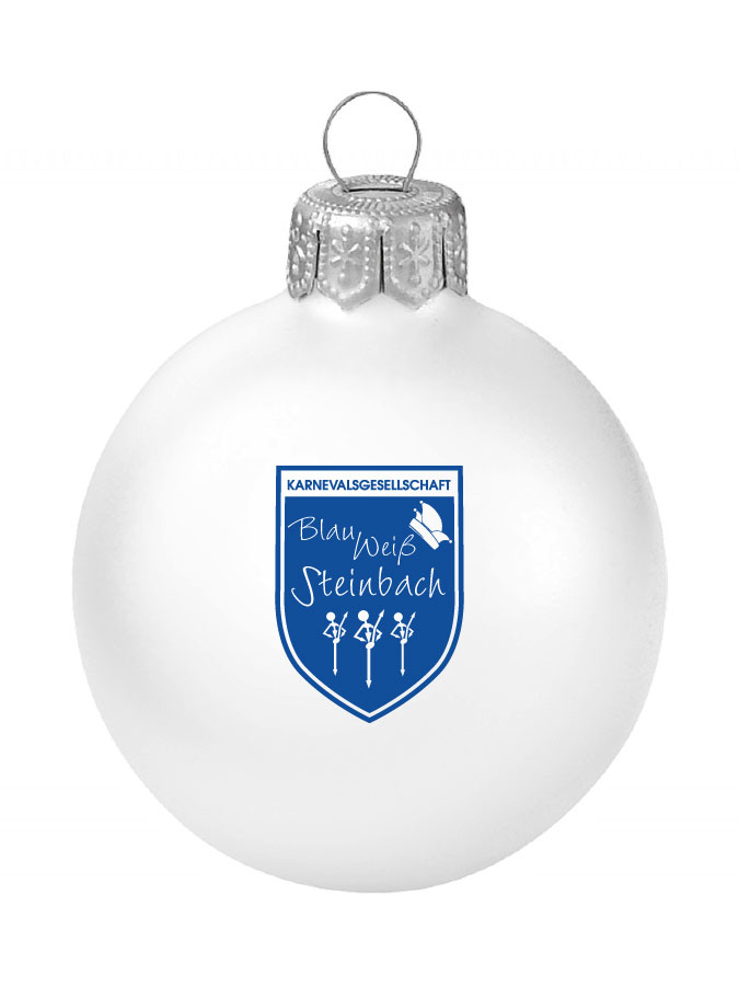 Weihnachtskugel Logo 8cm