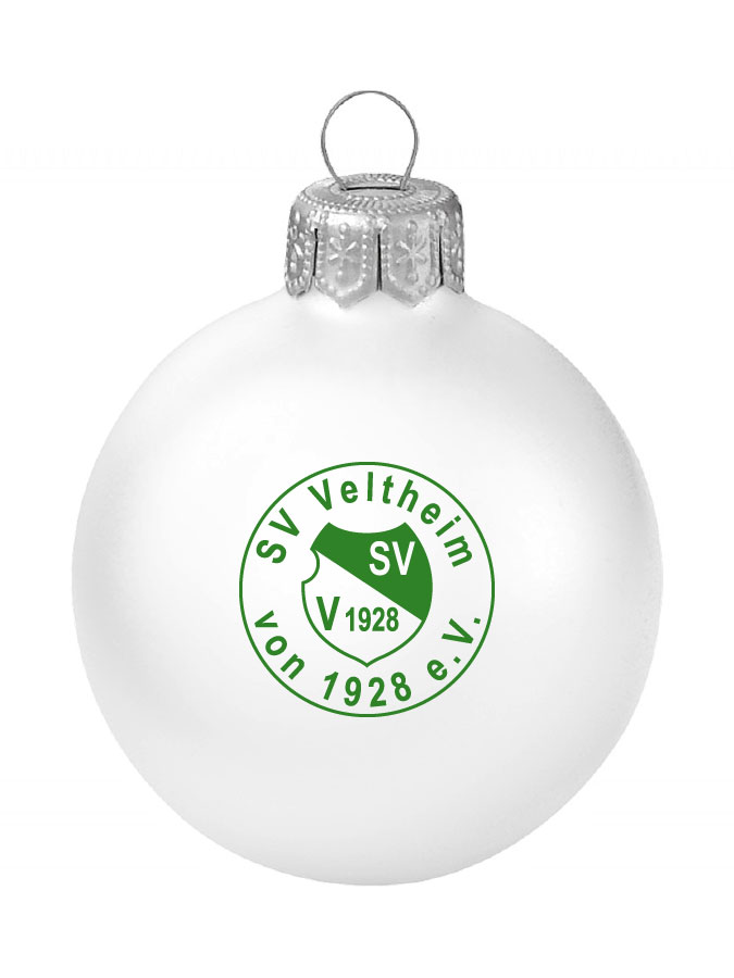 Weihnachtskugel Logo 8cm