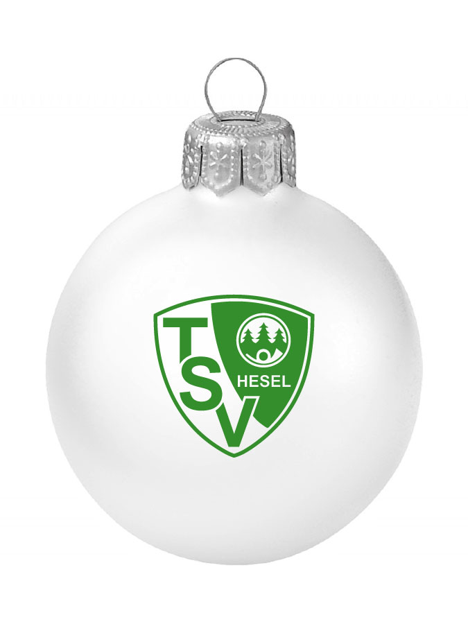 Weihnachtskugel Logo 8cm