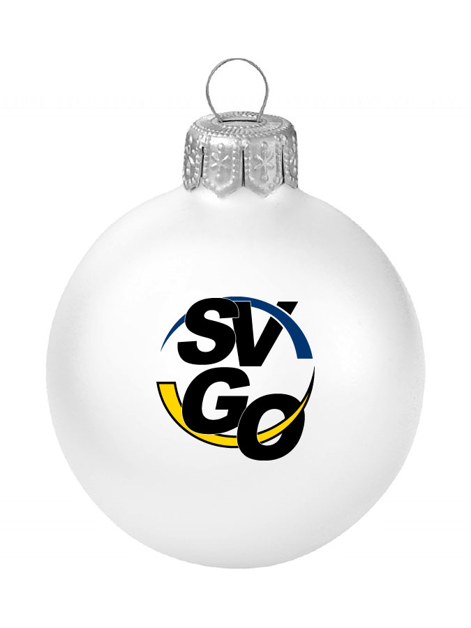 Weihnachtskugel Logo 8cm