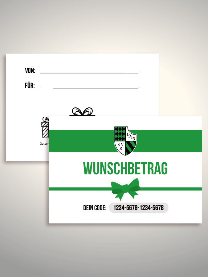 Geschenkgutschein per Versand (Weiß)