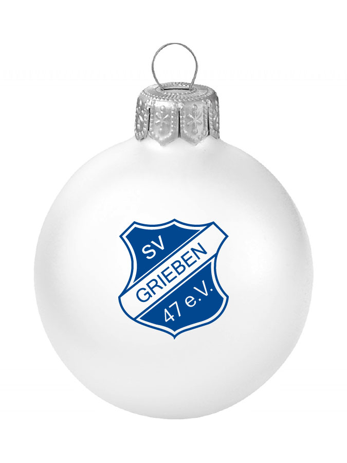 Weihnachtskugel Logo 8cm