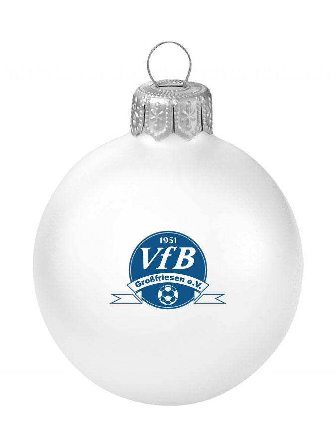 Weihnachtskugel Logo 8cm
